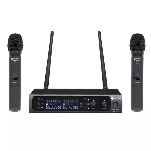 Prodipe - UHF M850 DSP Duo dupla kézi mikrofonos szett, szemből