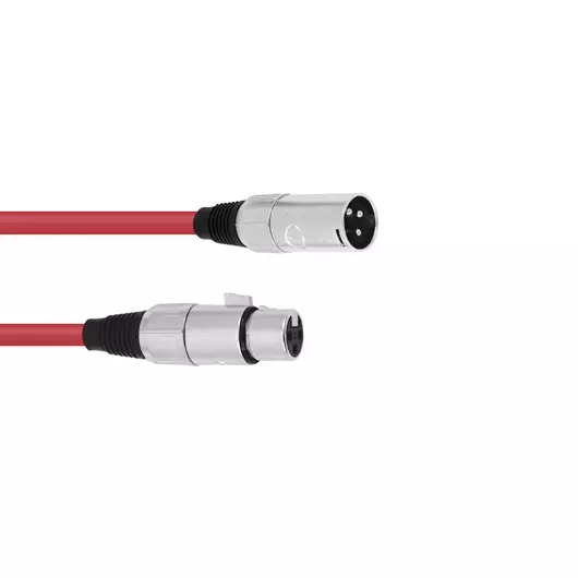 OMNITRONIC XLR cable 3pin 5m rd