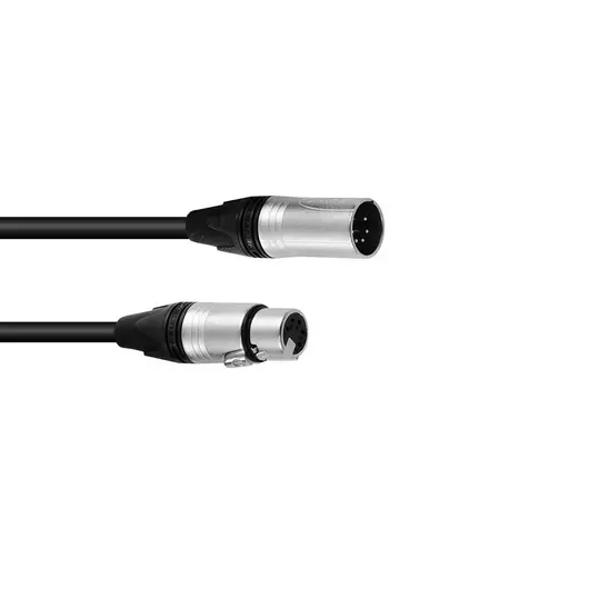 PSSO DMX cable XLR 5pin 1m bk Neutrik