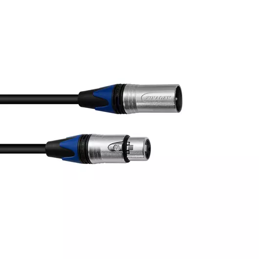 PSSO XLR cable COL 3pin 5m bk Neutrik