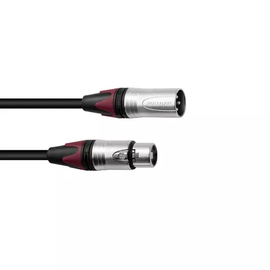 PSSO XLR cable COL 3pin 7.5m bk Neutrik