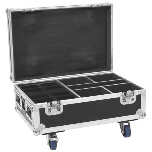 ROADINGER Flightcase 4x AKKU IP UP-4 Plus HCL Spot WDMX with Charging Function