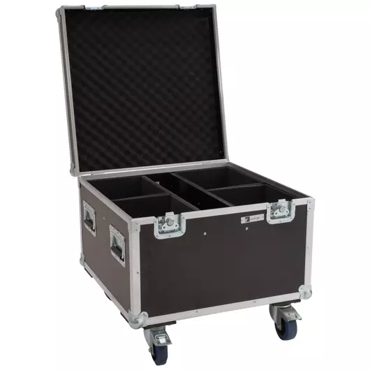 ROADINGER Flightcase 4x LED Theatre COB 100 series with wheels