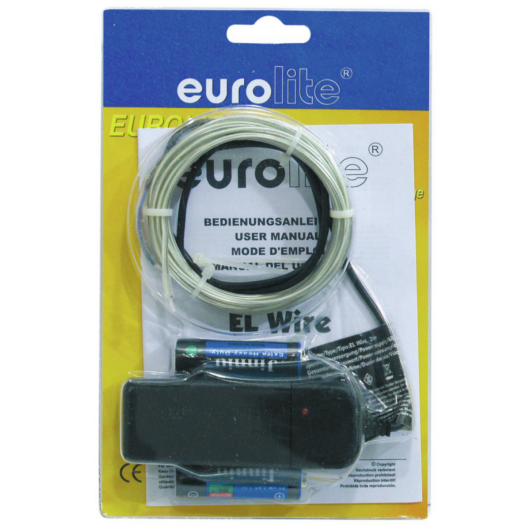 EUROLITE EL Wire 2mm, 2m, white, 6400K
