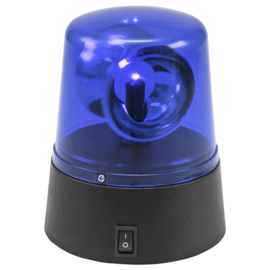 EUROLITE LED Mini Police Beacon blue USB/Battery