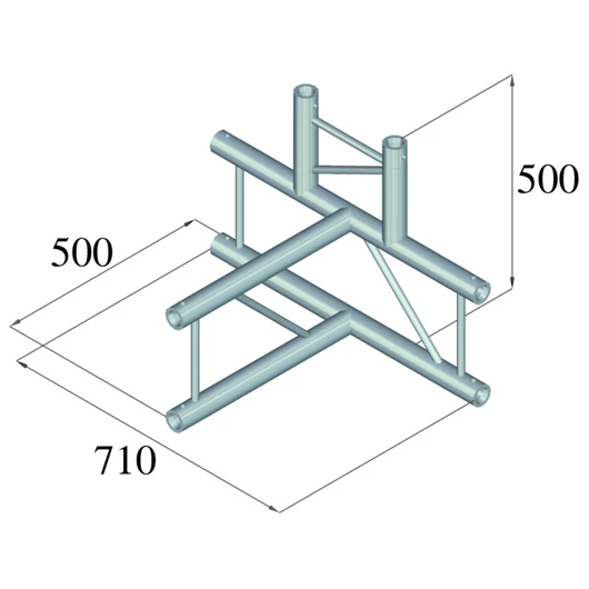 ALUTRUSS BILOCK BQ2-PAT42V 4-Way T-Piece