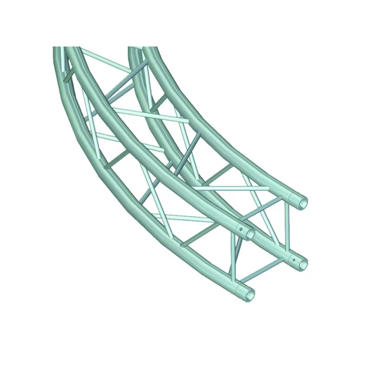 ALUTRUSS QUADLOCK 6082 Element f.Kreis 5m in.45°