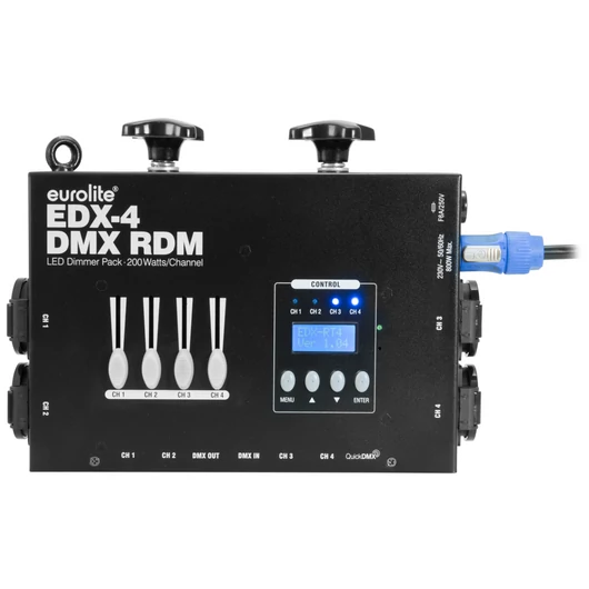 EUROLITE EDX-4 DMX RDM LED Dimmer Pack