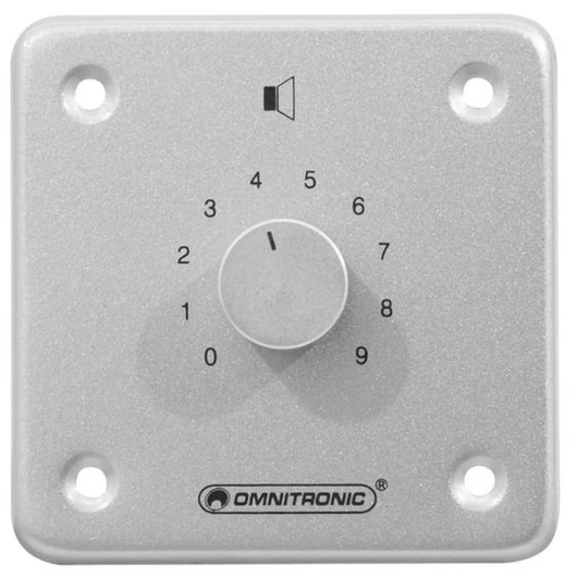 OMNITRONIC PA Volume Controller 10W stereo sil