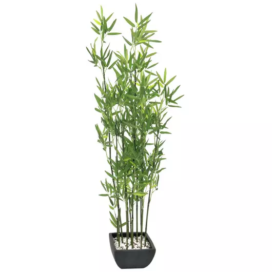 EUROPALMS Bamboo in bowl, artificial, 120cm