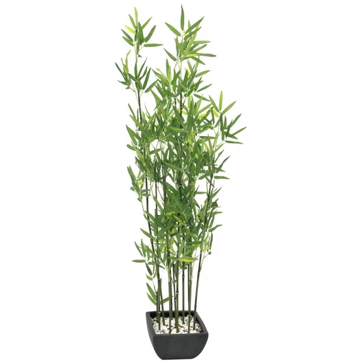 EUROPALMS Bamboo in bowl, artificial, 120cm