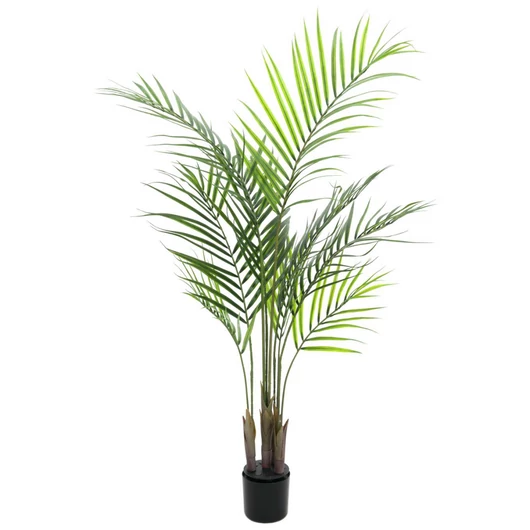 EUROPALMS Areca palm with big leaves, artificial plant, 125cm