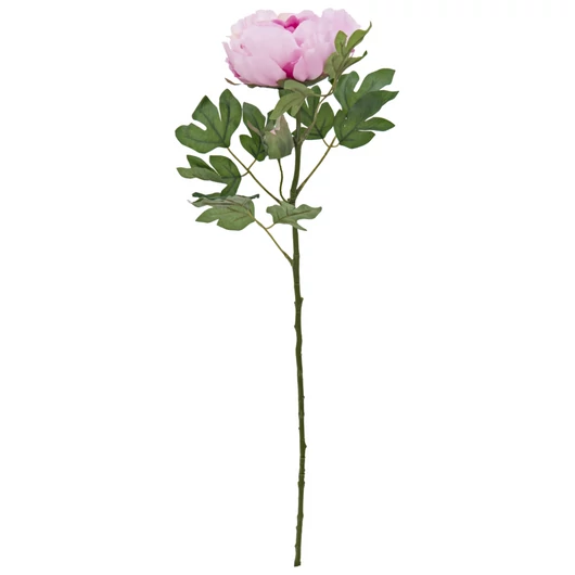 EUROPALMS Peony Branch classic, artificial plant, pink, 80cm