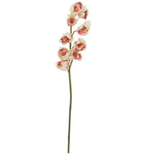 EUROPALMS Cymbidium branch, artificial, creme-pink, 90cm