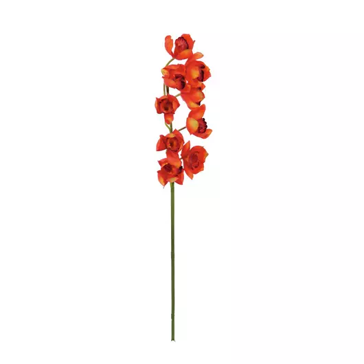 EUROPALMS Cymbidium branch, artificial, red, 90cm