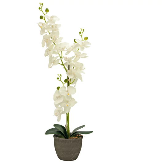 EUROPALMS Orchid, artificial plant, cream, 80cm