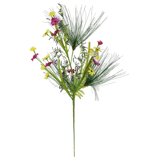 EUROPALMS Wild Flower Spray, artificial, Pink