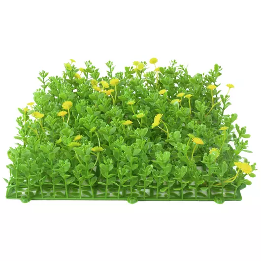 EUROPALMS Grass mat, artificial, green-yellow, 25x25cm