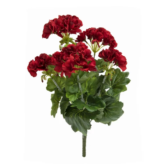 EUROPALMS Geranium, artificial, red, 42cm