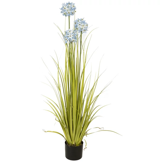 EUROPALMS Allium grass, artificial plant, blue, 120 cm