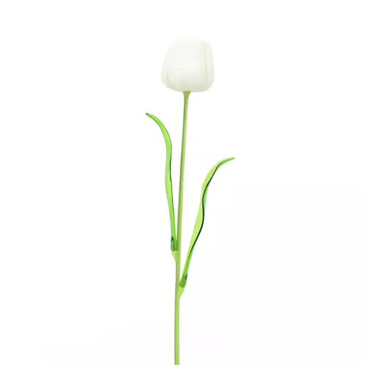 EUROPALMS Crystal tulip, artificial flower, white 61cm 12x