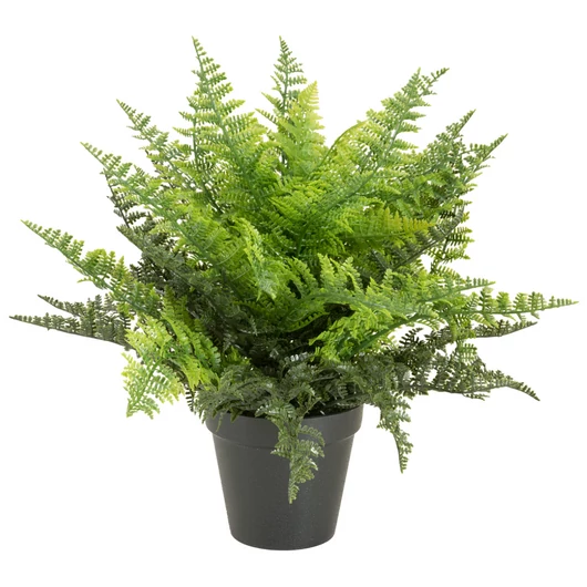 EUROPALMS Fern bush in pot, artificial plant, 51 leaves, 48cm