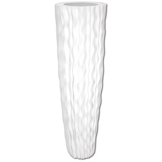 EUROPALMS Design pot LAMELLA-140, white