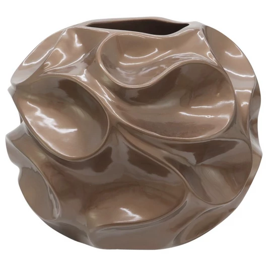 EUROPALMS Design pot BUBBLE-35, brown