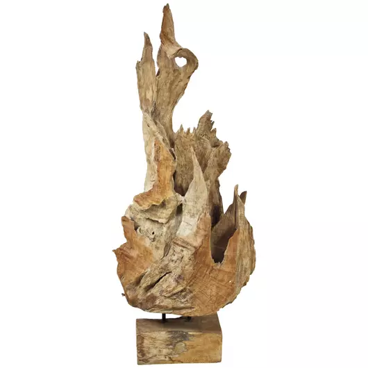 EUROPALMS Natural wood sculpture 160cm