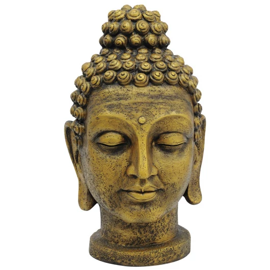 EUROPALMS Head of Buddha, antique-gold, 75cm