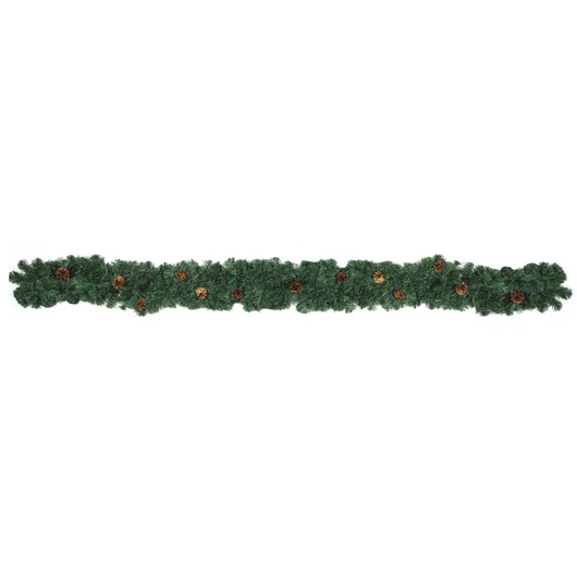 EUROPALMS Noble pine garland with fir cones, 270cm