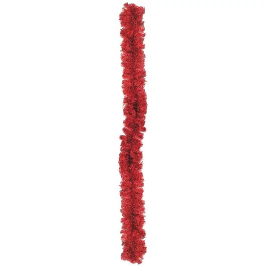 EUROPALMS Noble pine garland, red, 270cm