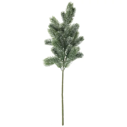 EUROPALMS Fir branch, snowy, PE, 65cm