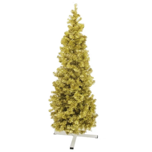 EUROPALMS Fir tree FUTURA, gold metallic, 180cm