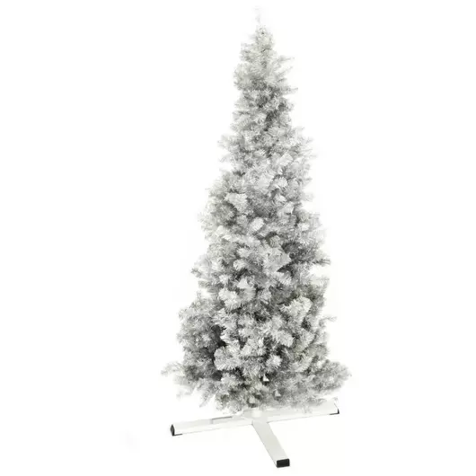 EUROPALMS Fir tree FUTURA, silver metallic, 180cm