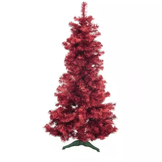 EUROPALMS Fir tree FUTURA, red metallic, 180cm