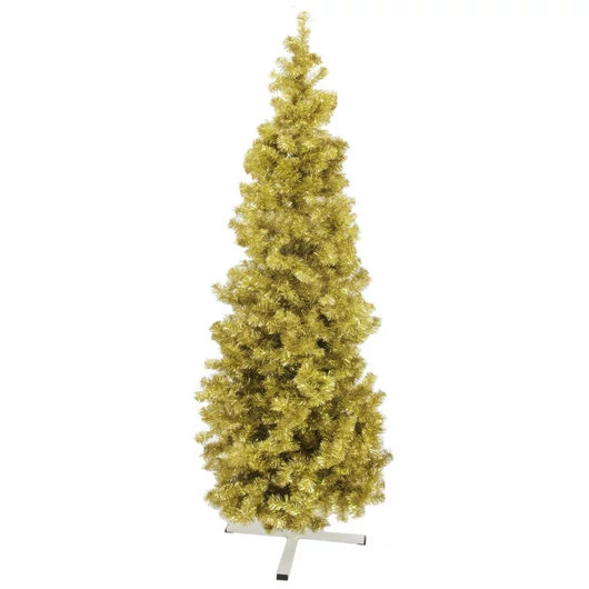 EUROPALMS Fir tree FUTURA, gold metallic, 210cm