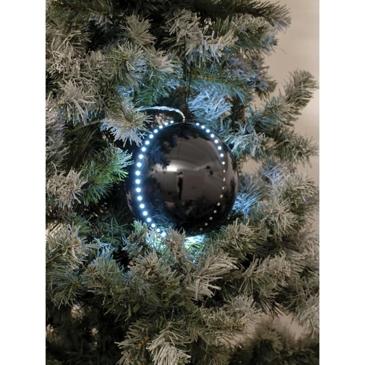 EUROPALMS LED Snowball 8cm, black 5x