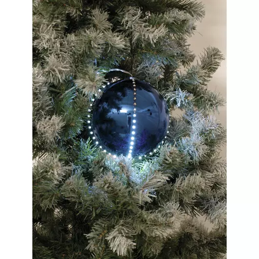 EUROPALMS LED Snowball 8cm, dark blue 5x