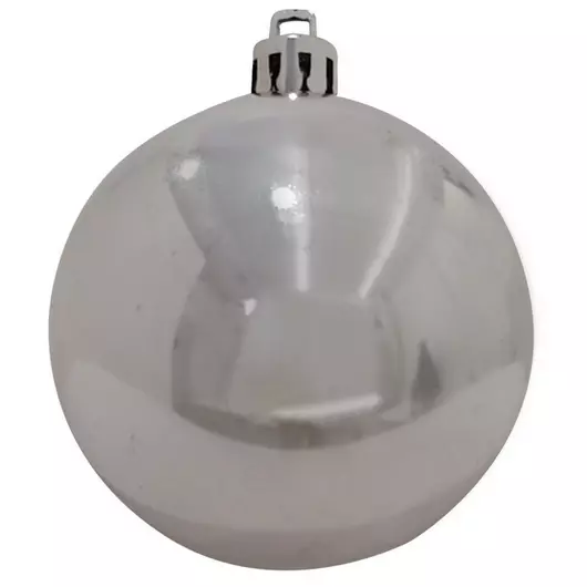 EUROPALMS Deco Ball 7cm, silver 6x