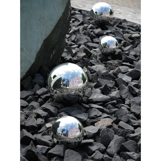 EUROPALMS Deco Ball 10cm, silver 4x