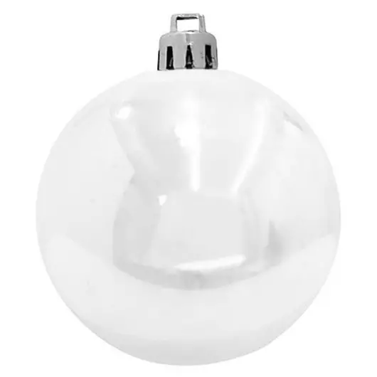 EUROPALMS Deco Ball 10cm, white 4x