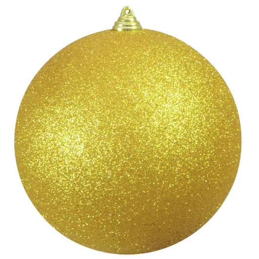 EUROPALMS Deco Ball 20cm, gold, glitter