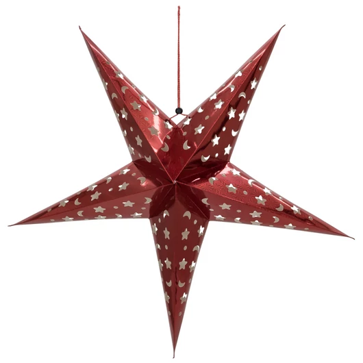 EUROPALMS Star Lantern, Paper, red, 75 cm