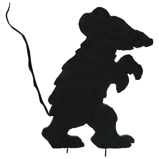 EUROPALMS Silhouette Creepy Mouse, 56cm