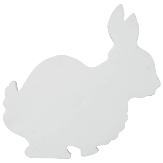 EUROPALMS Silhouette Bunny, white, 56cm