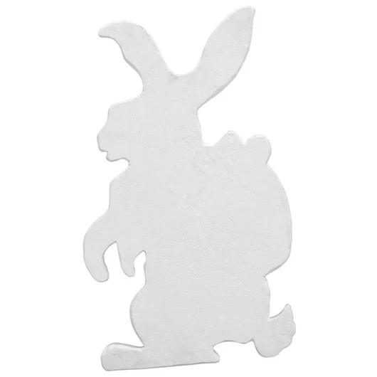 EUROPALMS Silhouette Easter Rabbit, white, 60cm