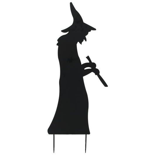 EUROPALMS Silhouette Metal Witch with Spoon, 110cm