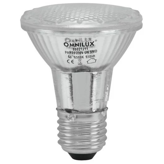 OMNILUX PAR-20 230V SMD 6W E-27 LED 6500K