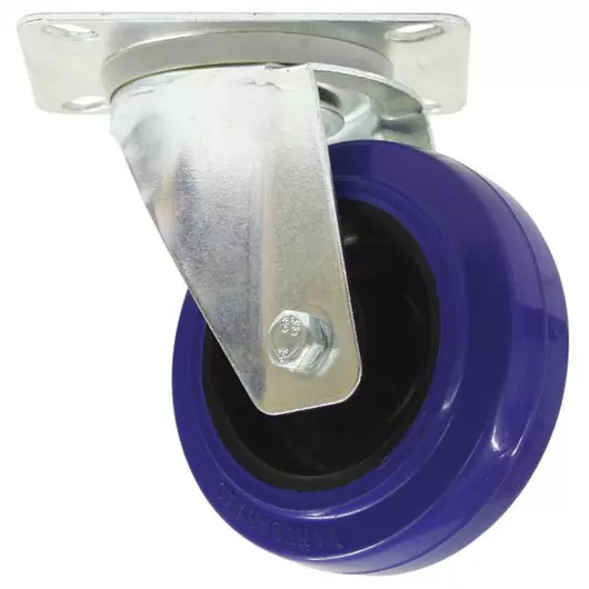 ROADINGER Swivel Castor 100mm blue shielded bearing